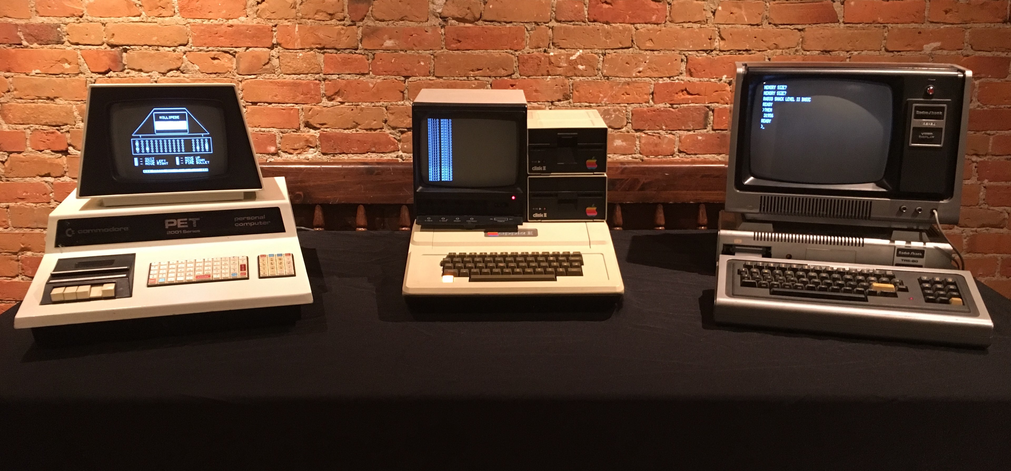 ThePET, Apple II, and TRS-80 personal computers.
