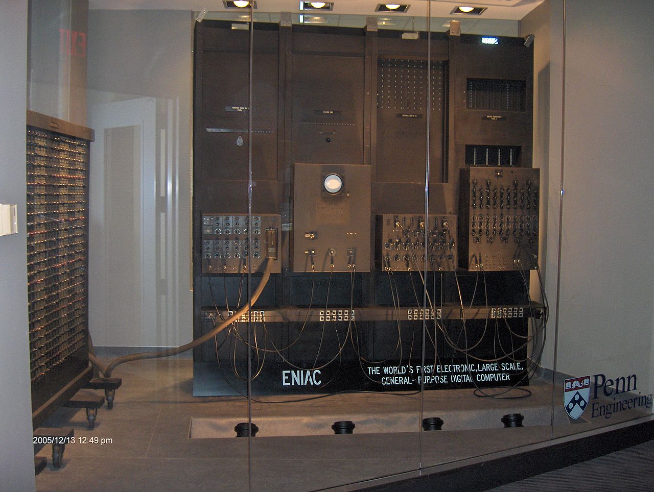 image of the ENIAC computer.