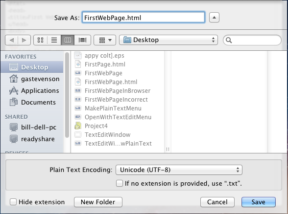 Image of the TextEdit Save dialog box.