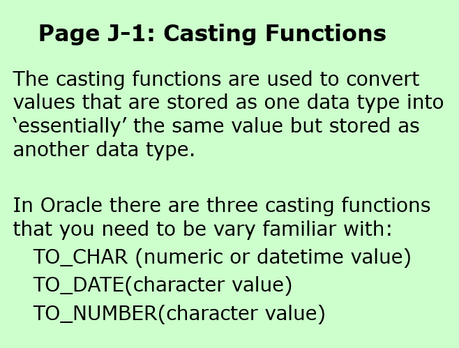 Casting functions