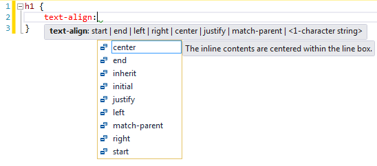 Image of IntelliSense displaying parameter information.